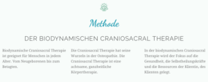 Biodynamische Craniosacral Therapie